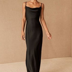 BHLDN Cali Satin Charmeuse Midi Dress NWT